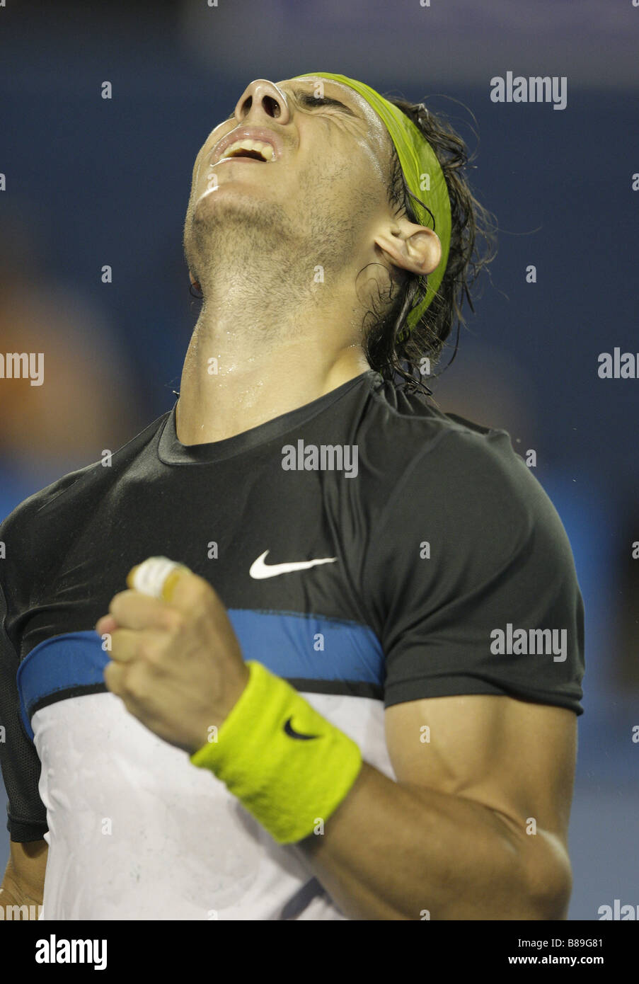 Rafael Nadal,finale chez les hommes, l'Australian Open 2009, Melbourne, Australie Banque D'Images