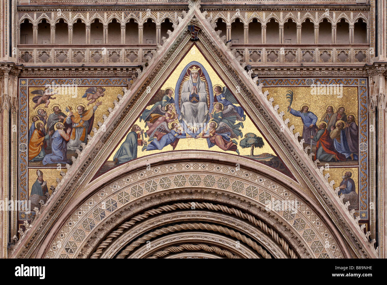 Duomo di Orvieto, Orvieto, Ombrie, Italie Banque D'Images