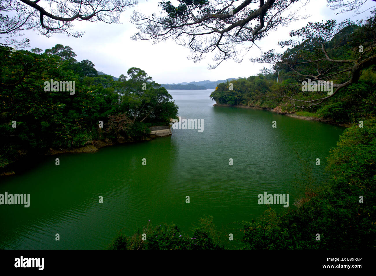 Réservoir Mingde Miaoli county Taiwan Banque D'Images