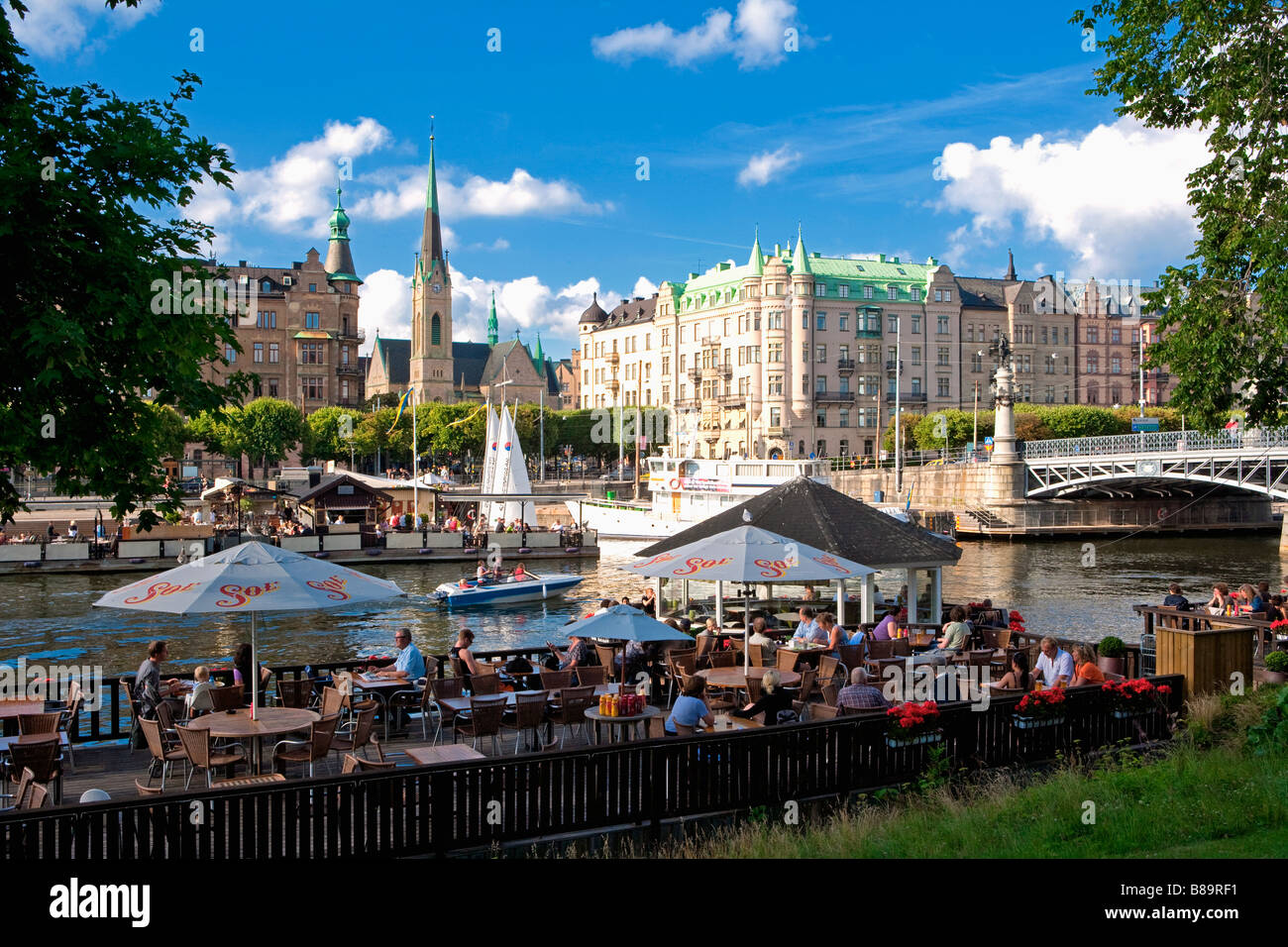 Suède Stockholm RESTAURANTS À DJURGARDEN Banque D'Images