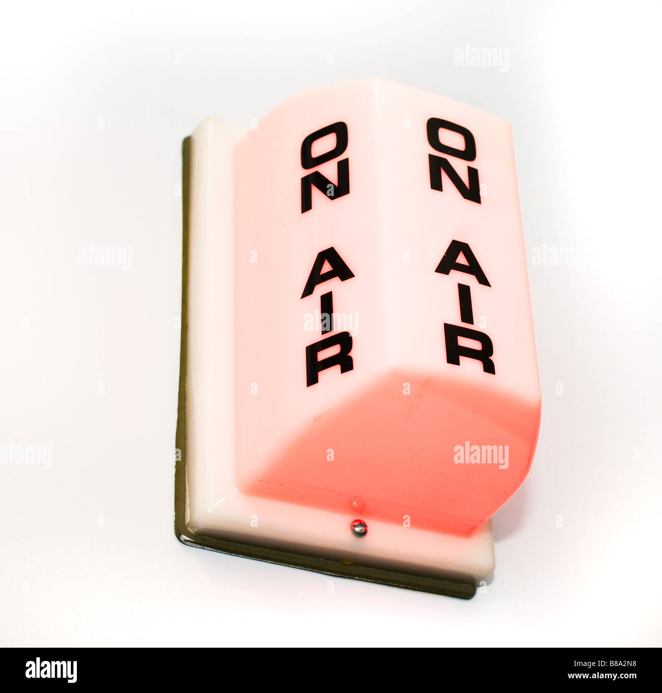 Sur la boîte à air au studio de télévision Banque D'Images