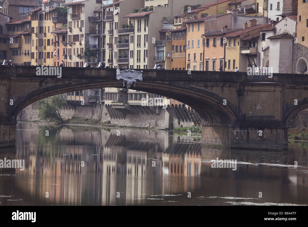 Italie,Toscane,Florence,Arno,,pont Ponte alla Carraia Banque D'Images
