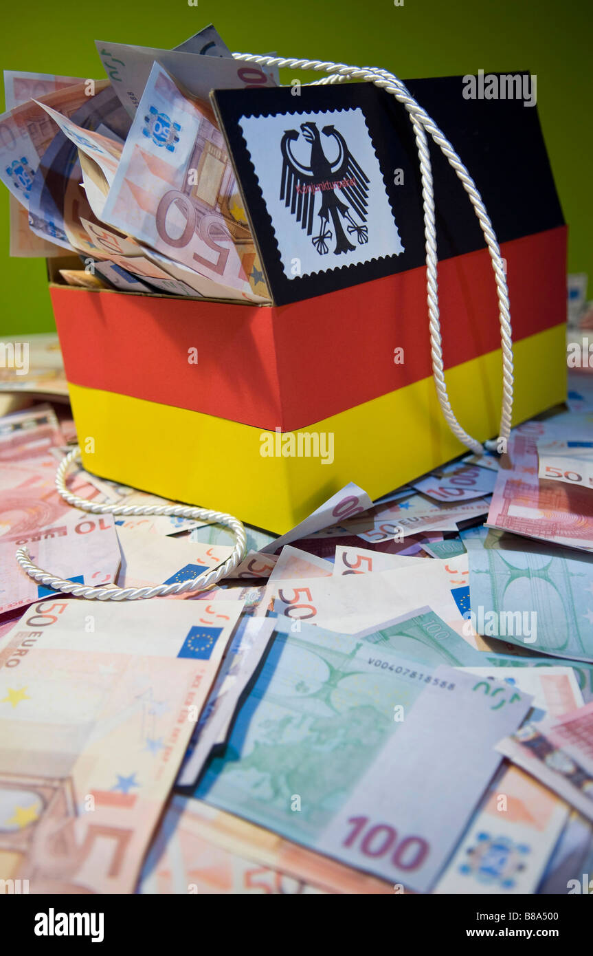 Image symbolique pour la relance économique de l'Allemagne. Banque D'Images