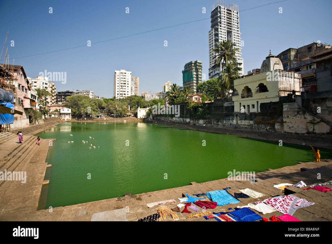 Banganga Tank, Mumbai, Inde, Asie Banque D'Images