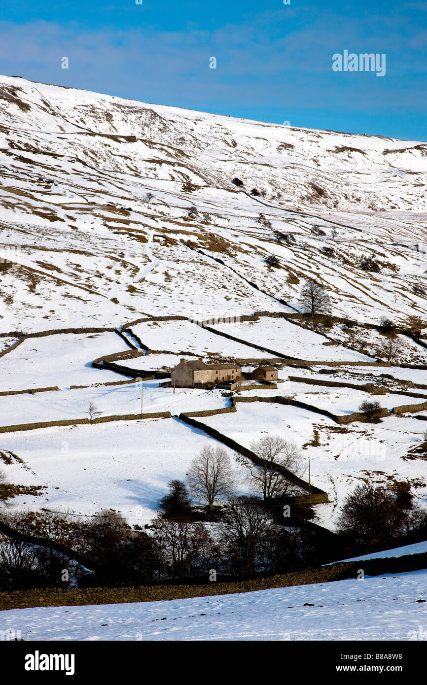 Arkengarthdale en hiver du Yorkshire en Angleterre Banque D'Images