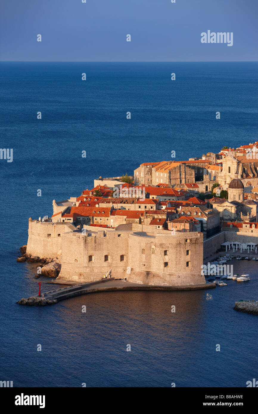 La vieille ville, Dubrovnik, Dalmatie, Croatie Banque D'Images
