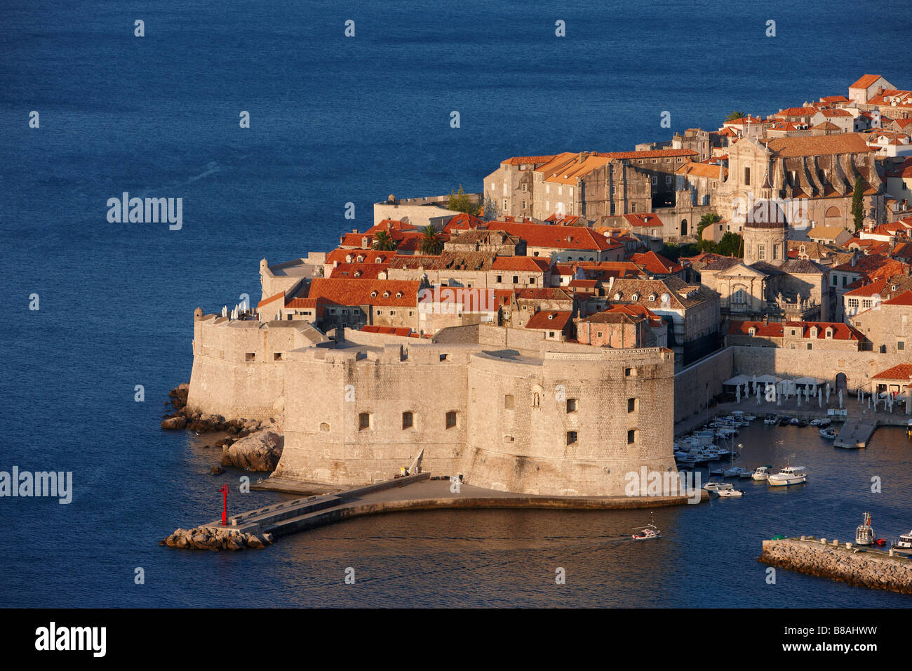 La vieille ville, Dubrovnik, Dalmatie, Croatie Banque D'Images
