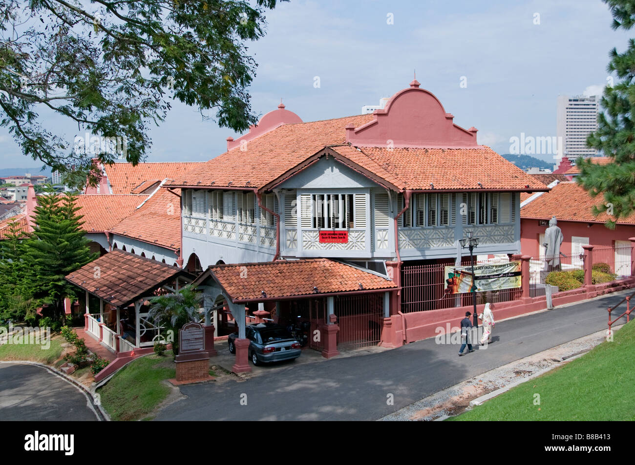 Malacca Malaisie Old Dutch Hollande Pays-bas Portuge Portugal colonial house Banque D'Images