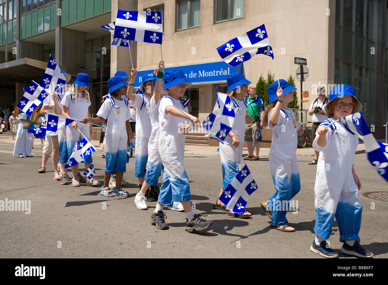 Défilé de la Saint-Jean-Baptiste, Montréal, Québec Photo Stock - Alamy