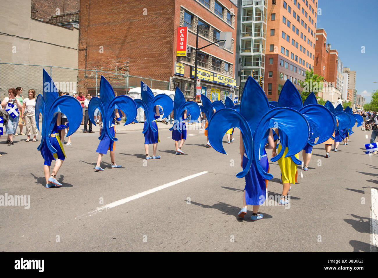 Défilé de la Saint-Jean-Baptiste, Montréal, Québec Photo Stock - Alamy