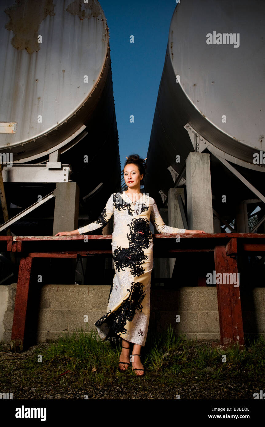 Asian woman fashion portrait Banque D'Images