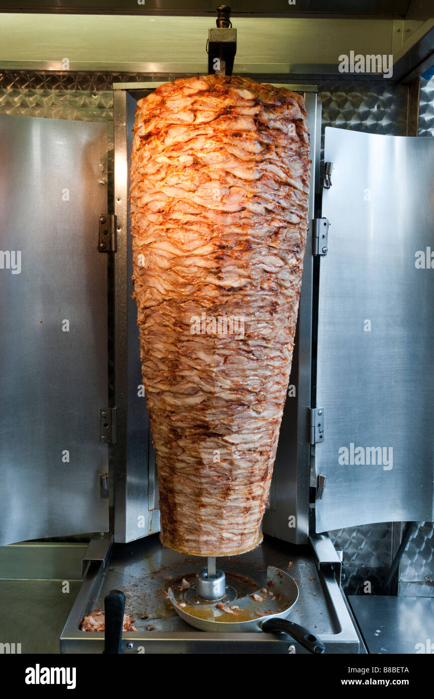 Kebab turc sur une pointe London England UK Banque D'Images