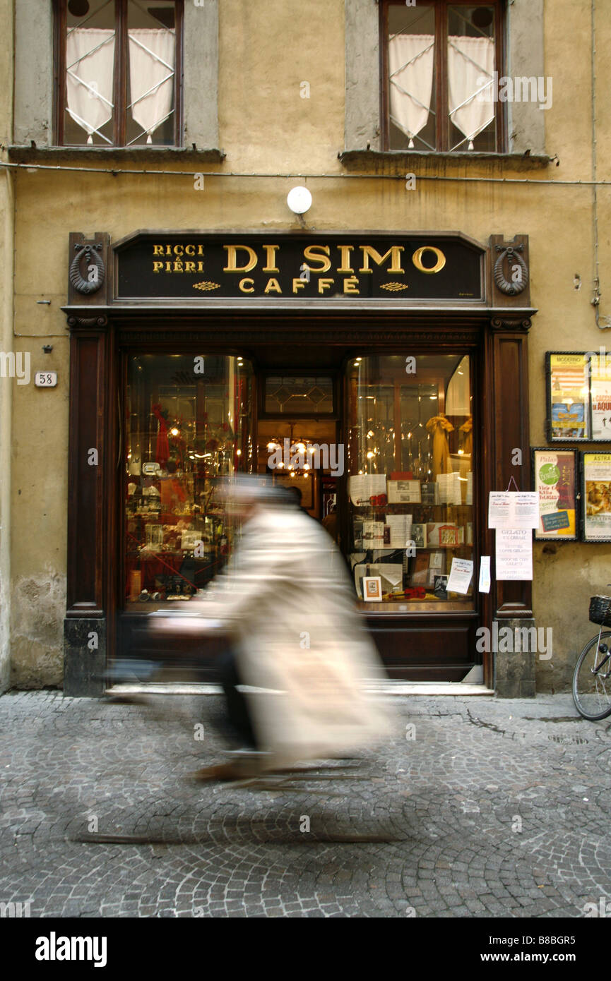 Antico Caffè di Simo, Lucca, Toscane, Italie Banque D'Images