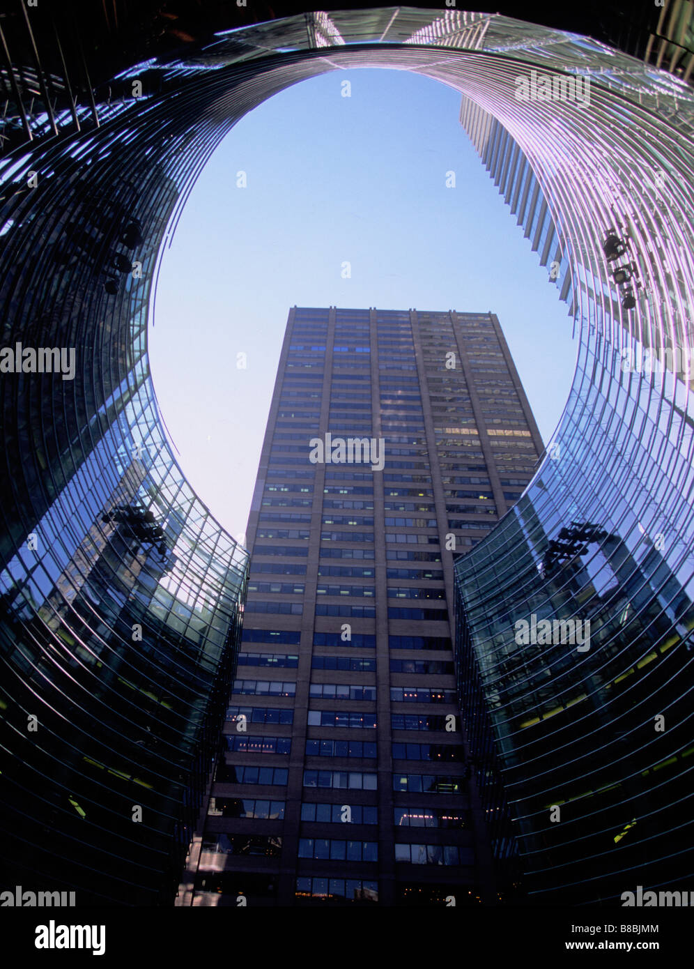 New York City The Bloomberg Tower Building sur Lexington Avenue Midtown Manhattan gratte-ciel moderne en verre. Architecture futuriste NYC USA Banque D'Images