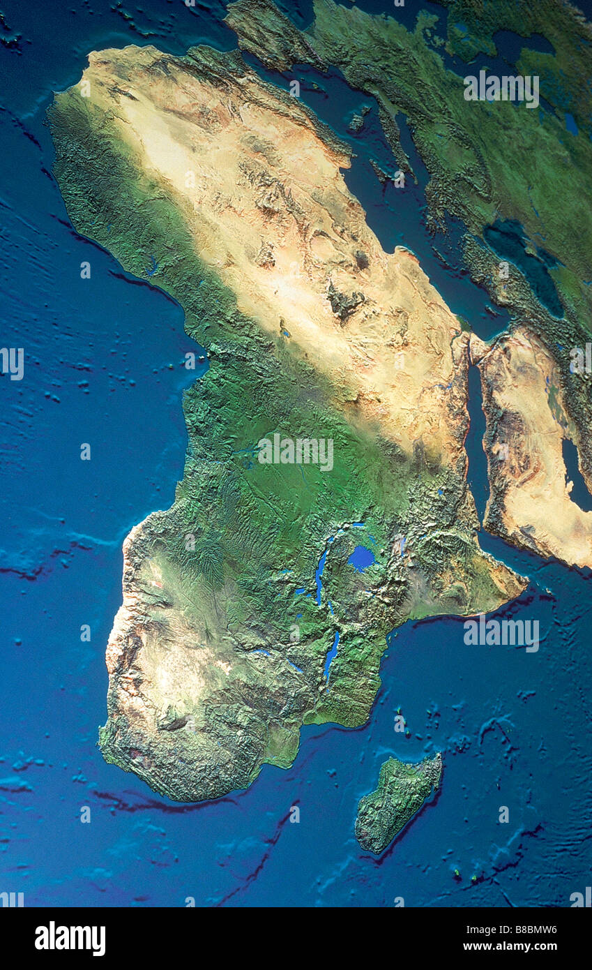 Carte Afrique Banque D'Images