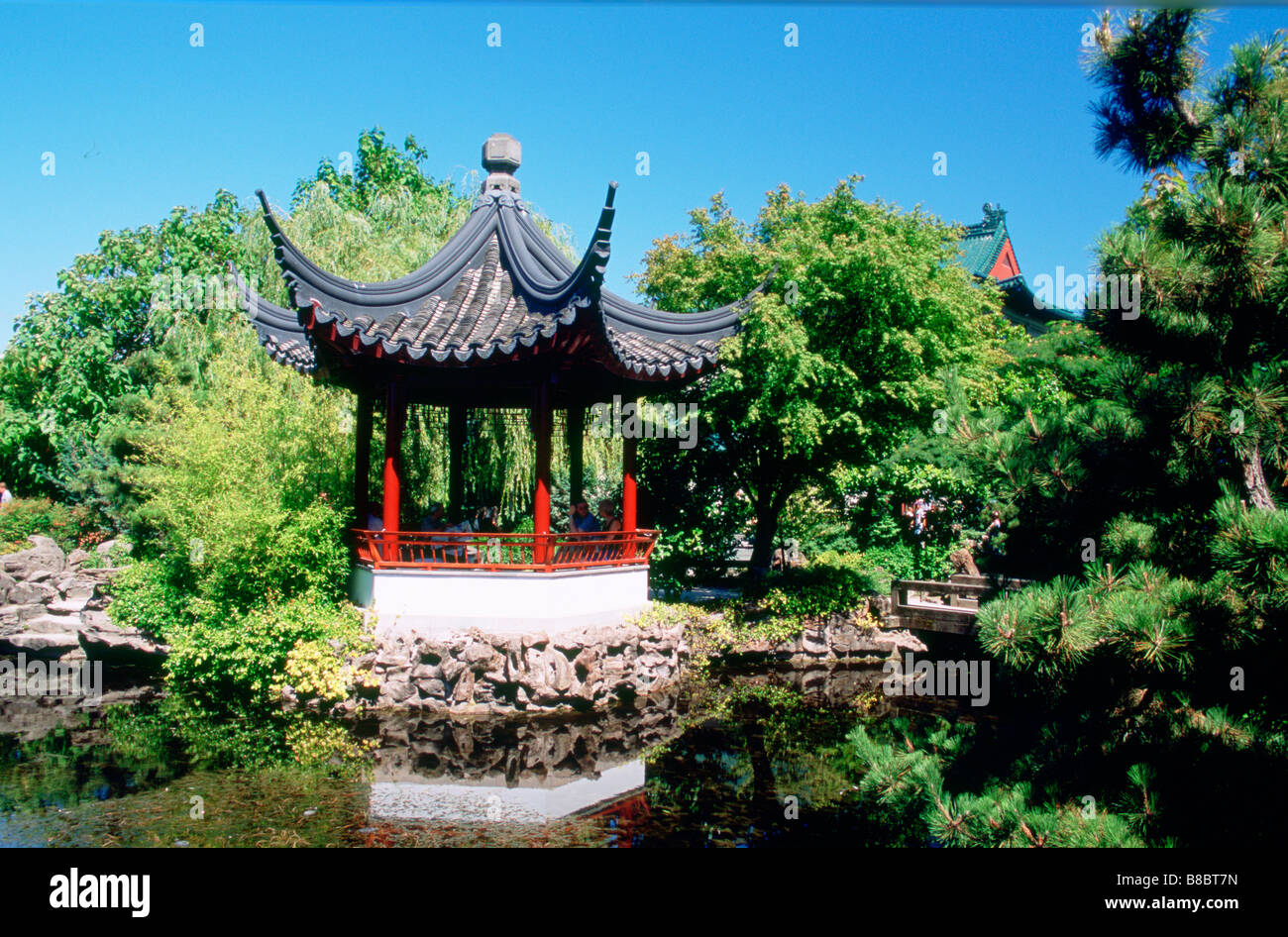 Les jardins chinois, Vancouver, Colombie-Britannique Banque D'Images