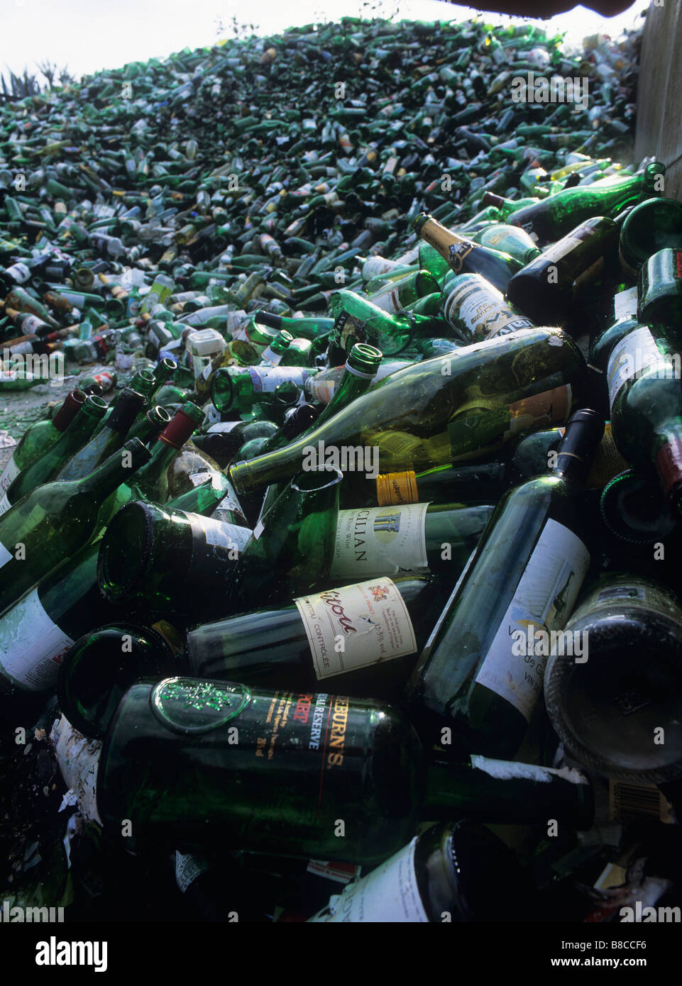 Pour le recyclage des bouteilles Banque D'Images