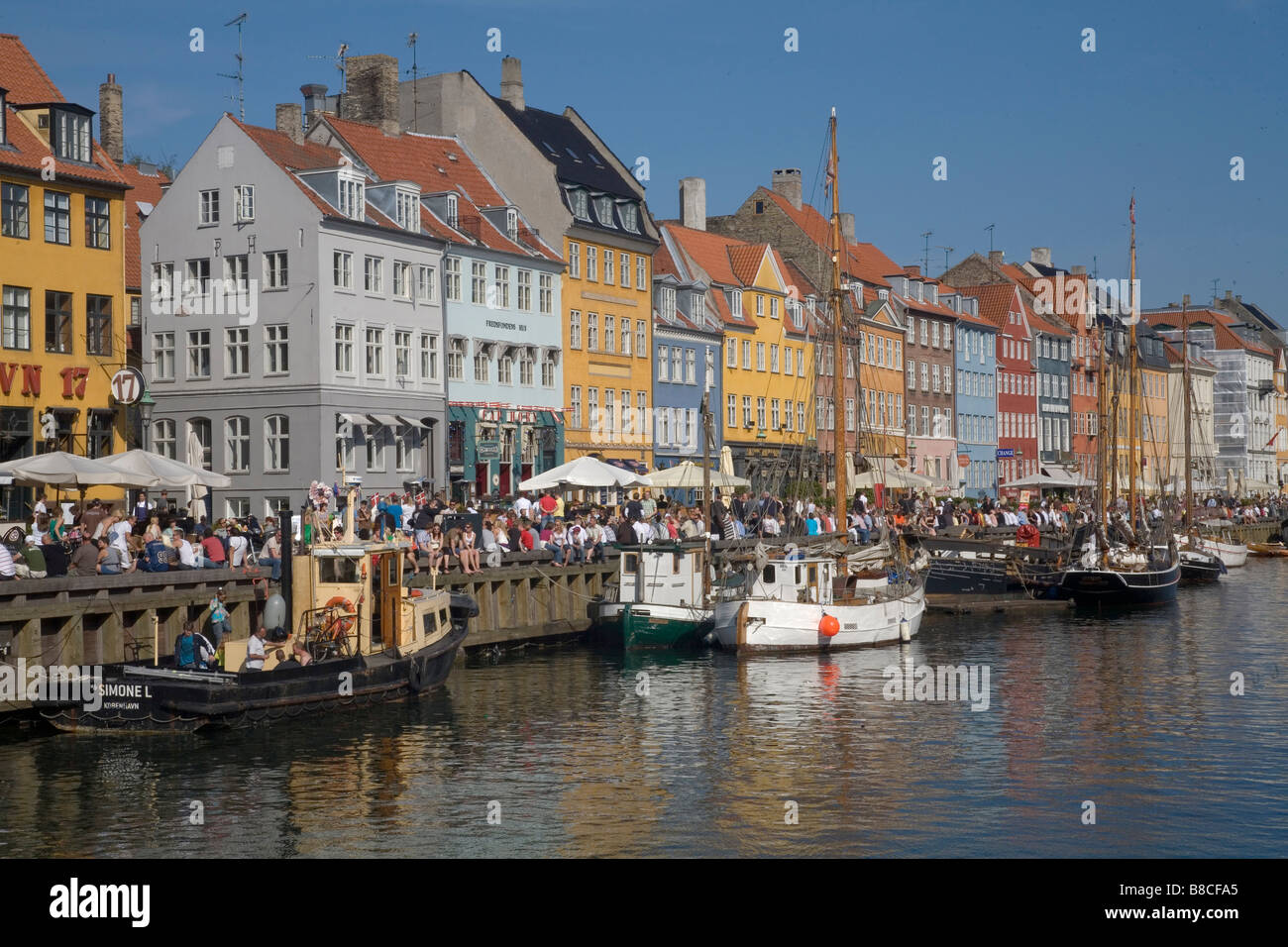 Dania Kopenhaga centrum miasta centre-ville de Copenhague au Danemark Banque D'Images