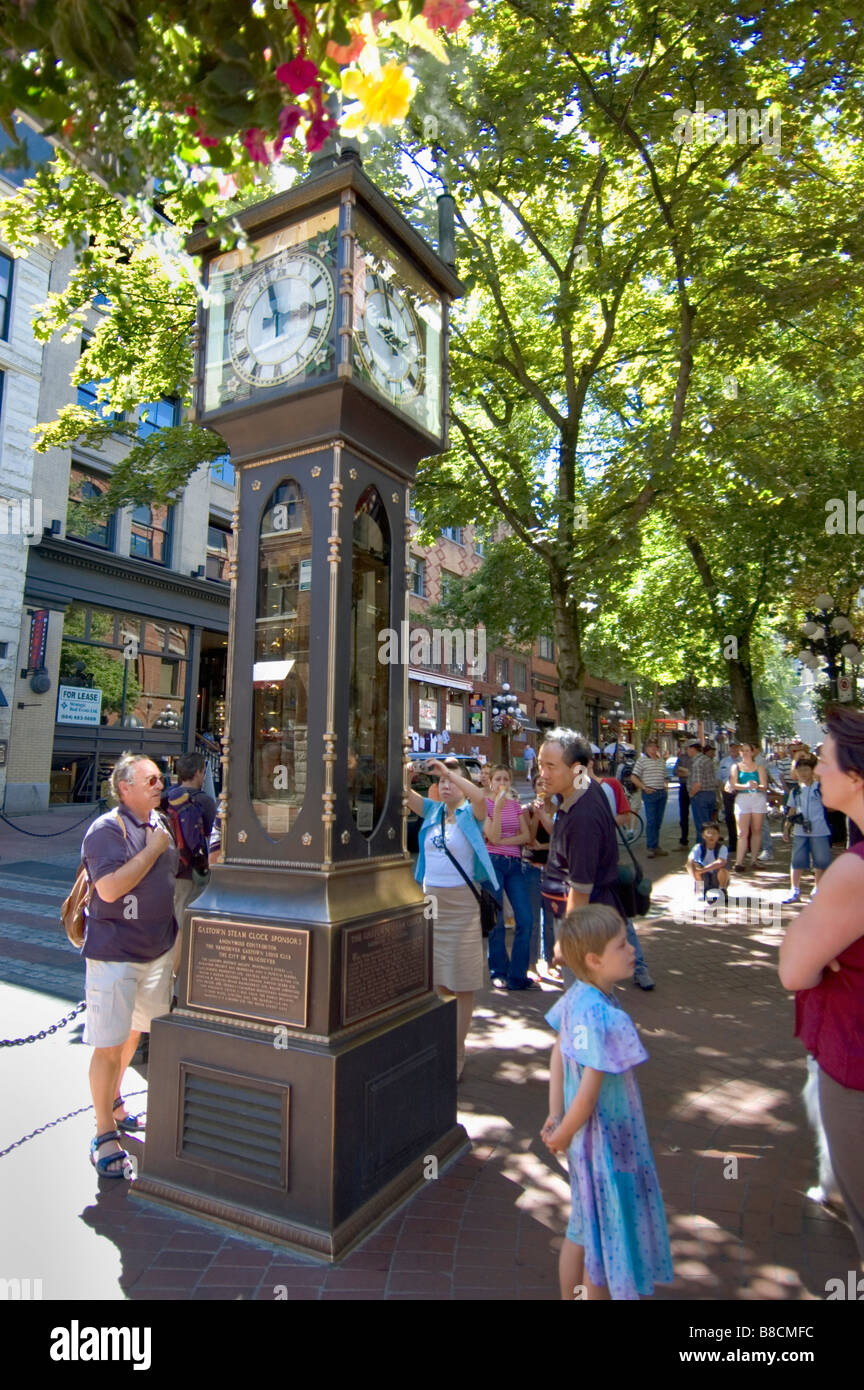 Horloge à eau, Gastown, Vancouver, Colombie-Britannique Banque D'Images