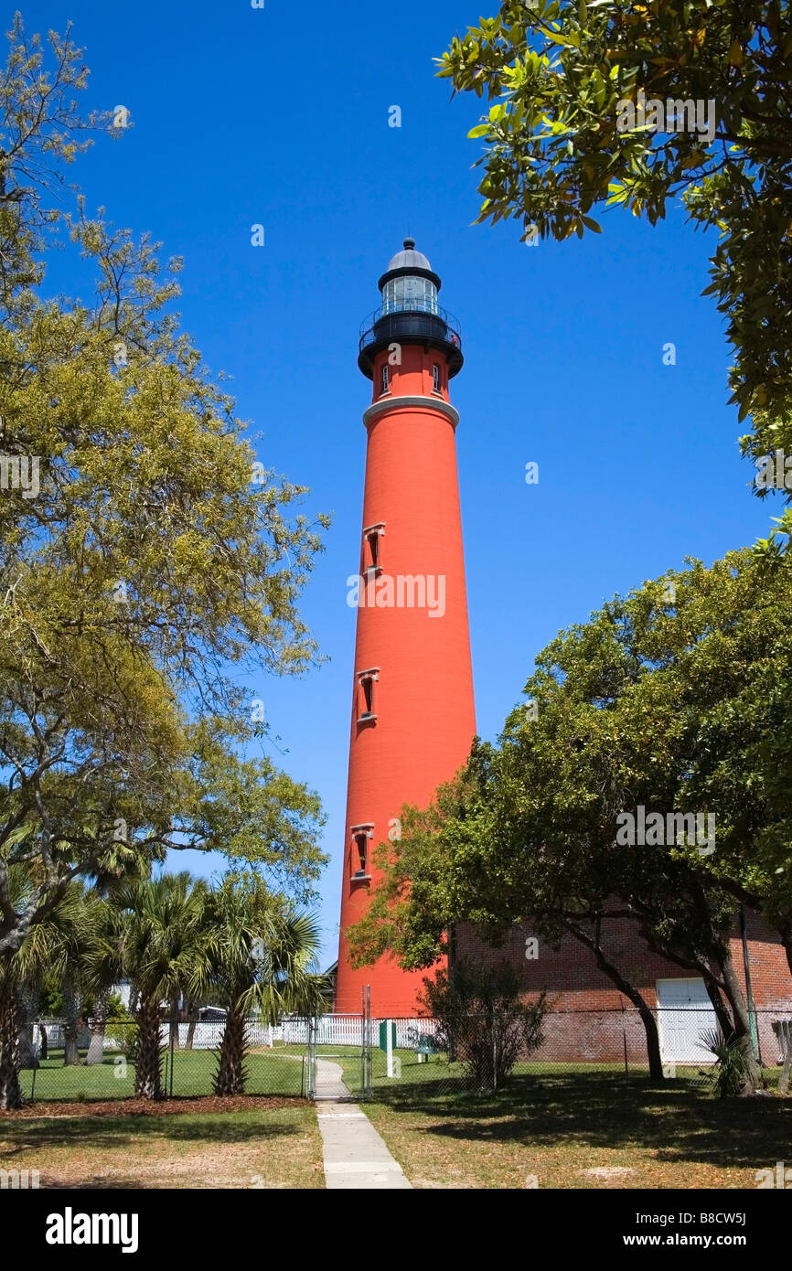 Phare de Ponce Inlet, Daytona Beach, Floride, USA Banque D'Images