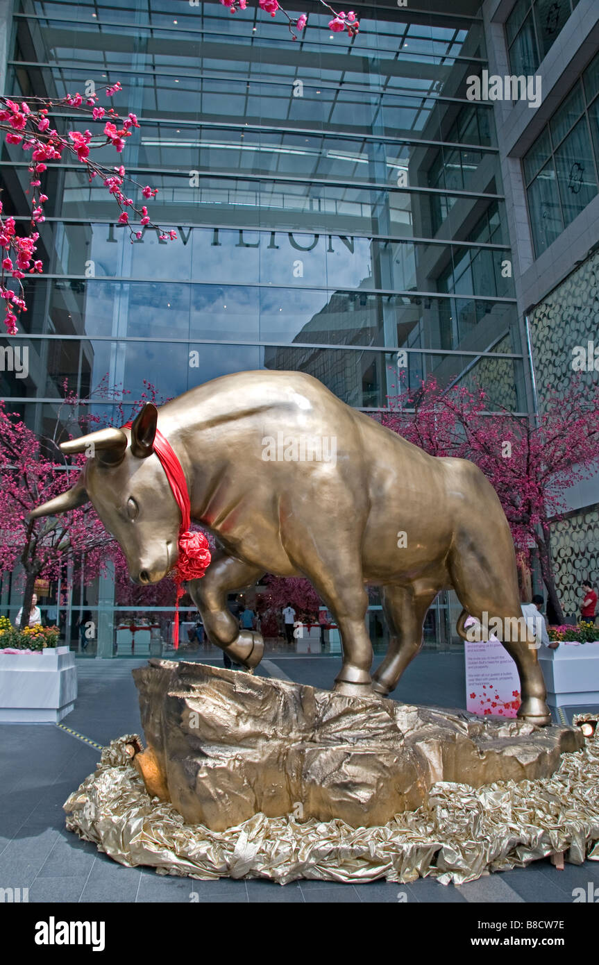 La plus grande bulle d'or pic de fortune année lunaire Nouvel An Chinois Bukit Bintang Star Hill Gallery Kuala Lumpur, en Malaisie Banque D'Images