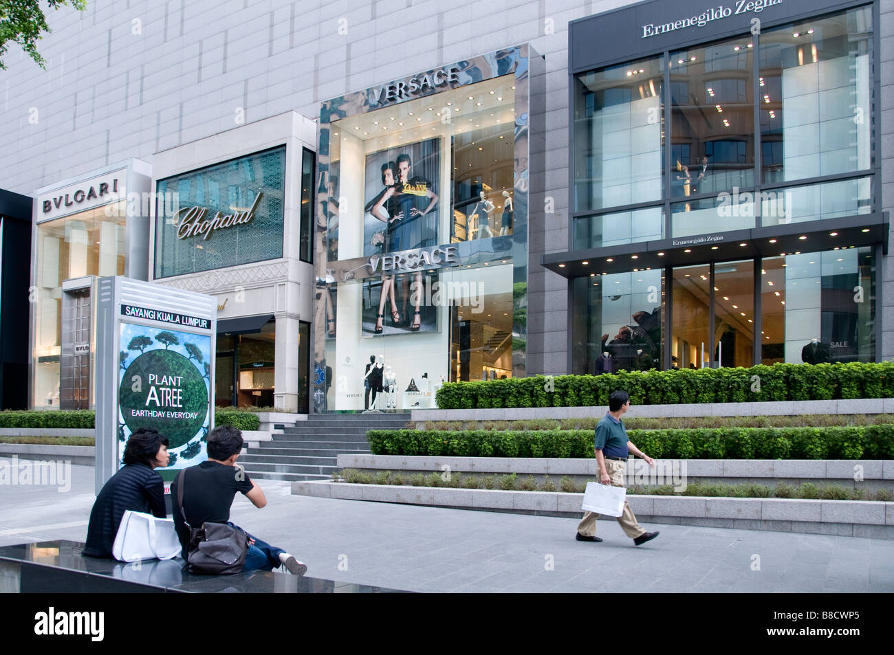 Bukit Bintang Star Hill Gallery Bvlgari Chopard Versage Ermenegildo Zegna Kuala Lumpur, en Malaisie Banque D'Images