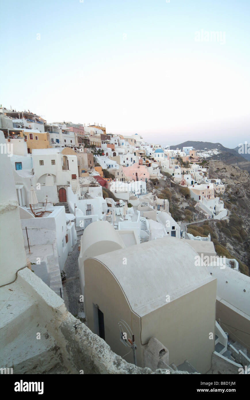 Île grecque des Cyclades Oia Santorini, Grèce Banque D'Images