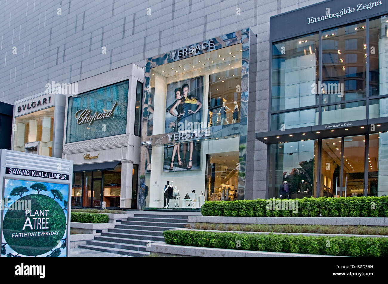 Bukit Bintang star Hill Gallery Bvlgari Chopard Versage Ermenegildo Zegna Kuala Lumpur, en Malaisie Banque D'Images