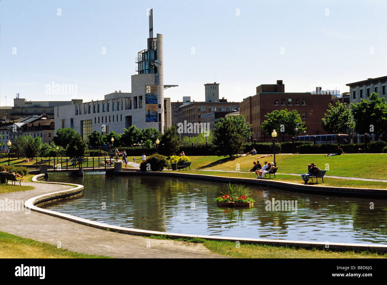 Pointe-a-Calliere, Montréal, Québec Banque D'Images
