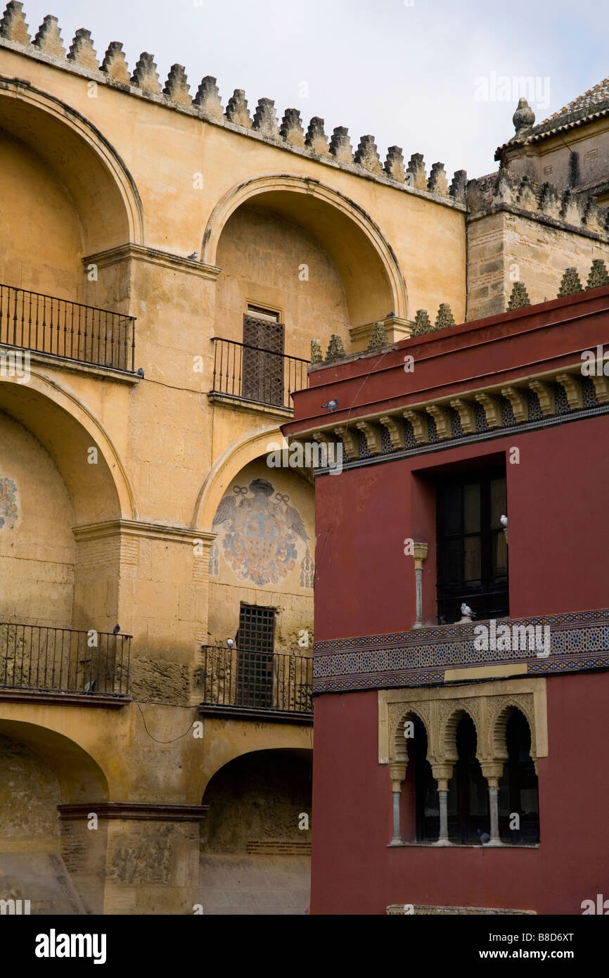 Détail architectural à Cordoue Espagne une ville fortement influencés par les Maures Banque D'Images