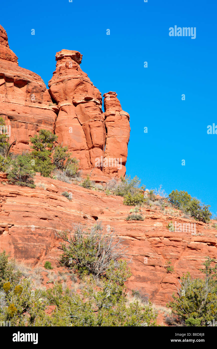 Formations de roches rouges Banque D'Images