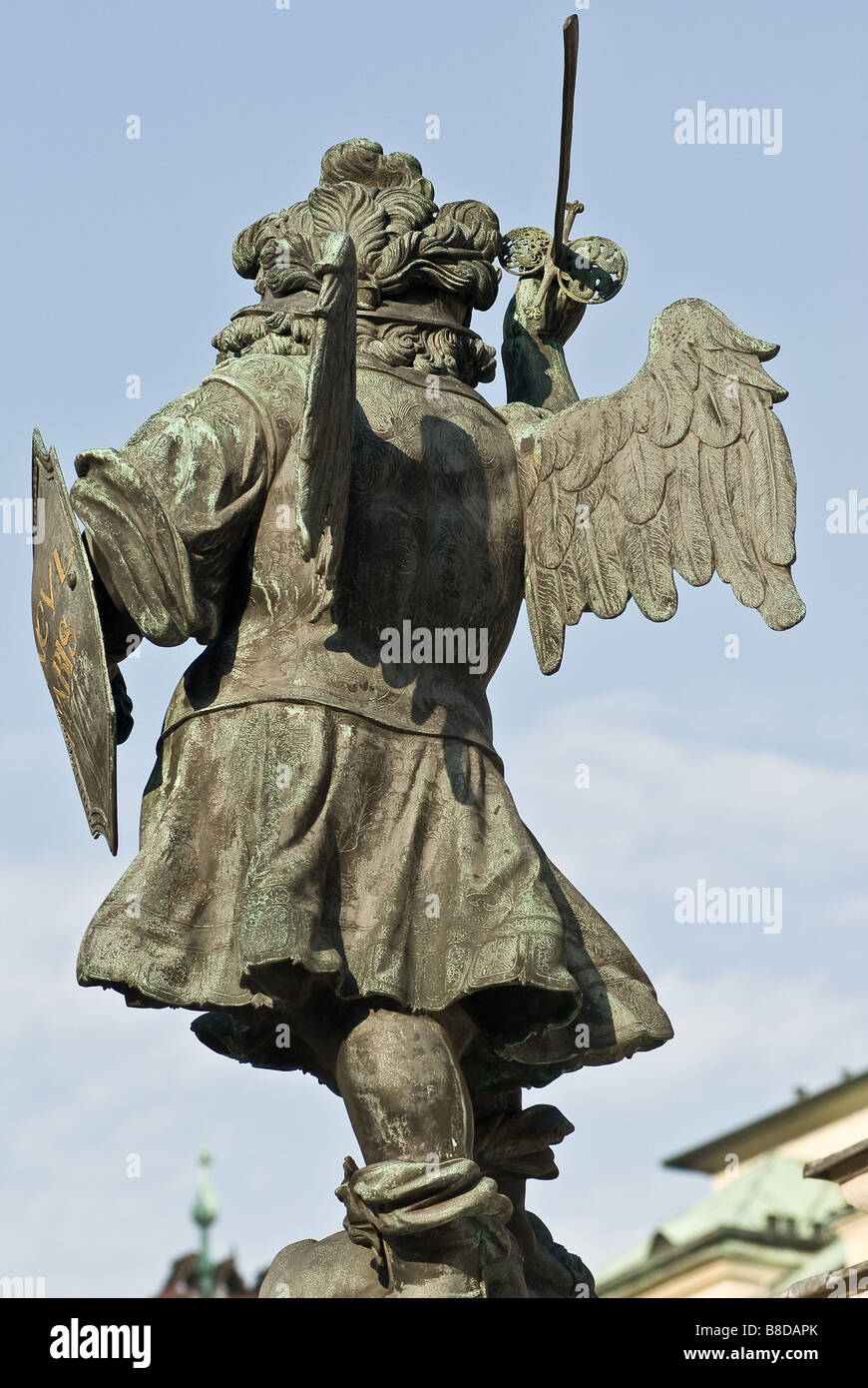 La célèbre colonne mariale à partir de Vienne situé dans le premier arrondissement am Hof près de la cathédrale St Stephens Banque D'Images