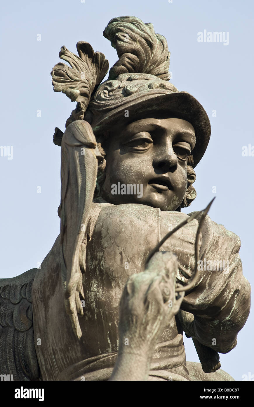 La célèbre colonne mariale à partir de Vienne situé dans le premier arrondissement am Hof près de la cathédrale St Stephens Banque D'Images