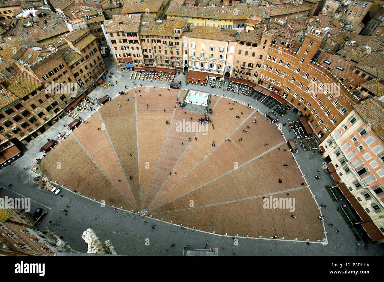 Piazza del Campo, Sienne, Toscane, Italie Banque D'Images