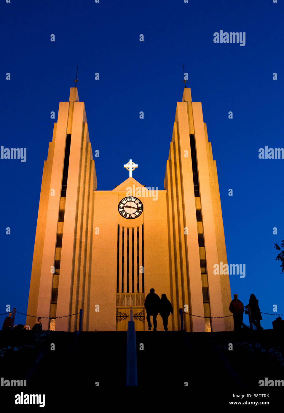 L'Église d'Akureyri, Akureyri, Islande Banque D'Images