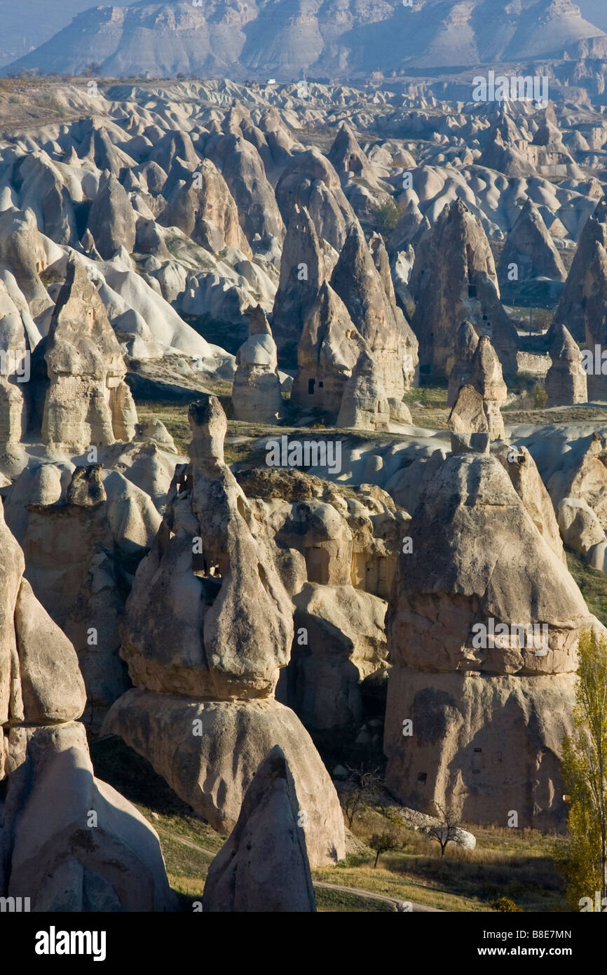 Cheminées de fées en Cappadoce Turquie Banque D'Images