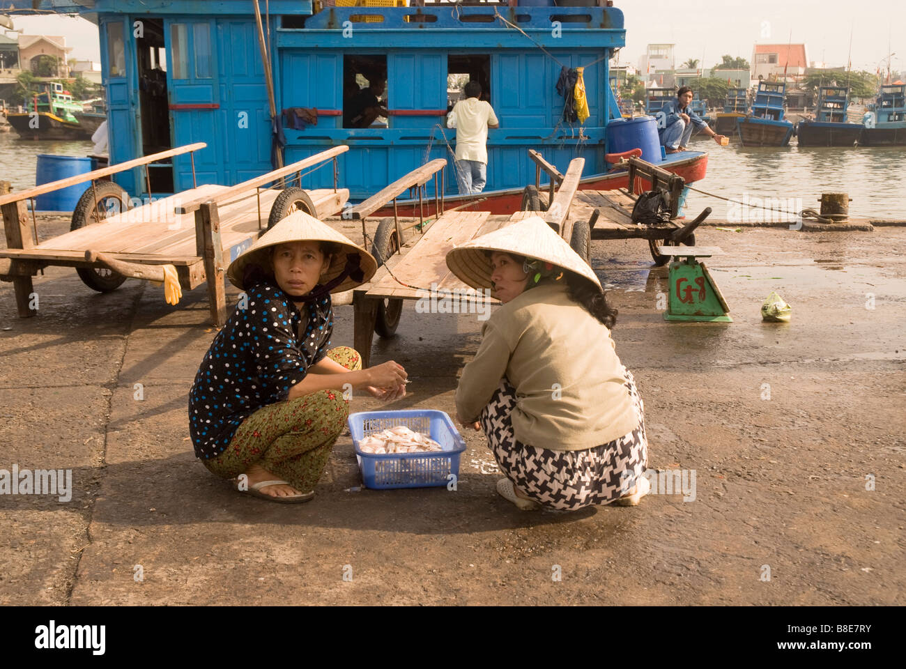 Marché de poisson Vietnam Banque D'Images