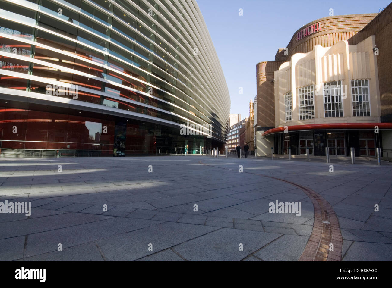 La COURBE THEATRE À ORTON ANGLETERRE Leicester Square Banque D'Images
