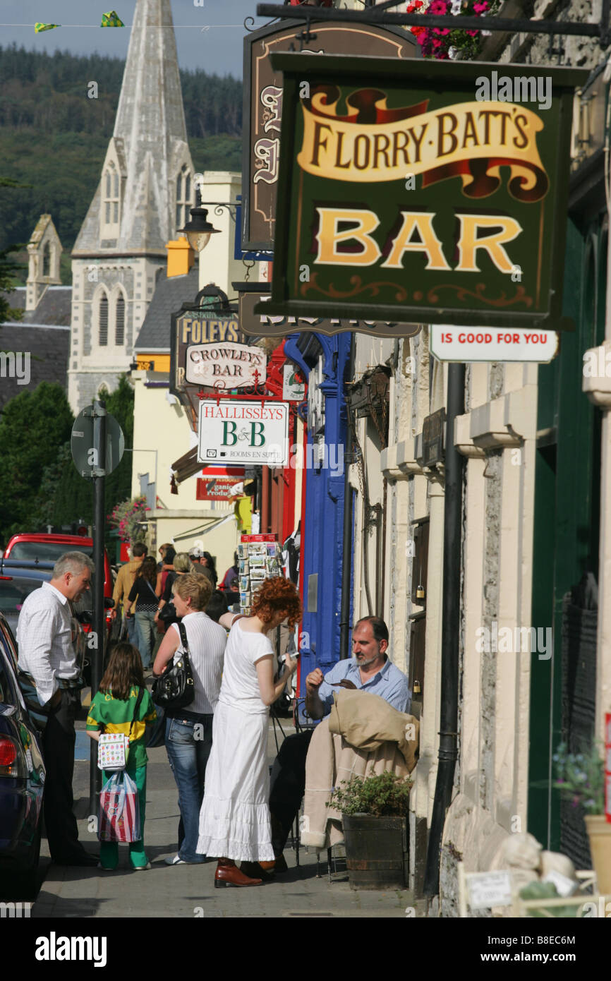 Irlande Kerry Kenmare Henry Street scene Banque D'Images