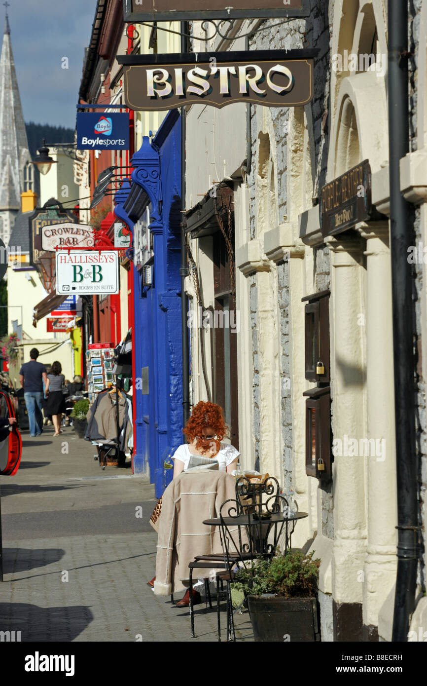 Irlande Kerry Kenmare Henry Street scene Banque D'Images
