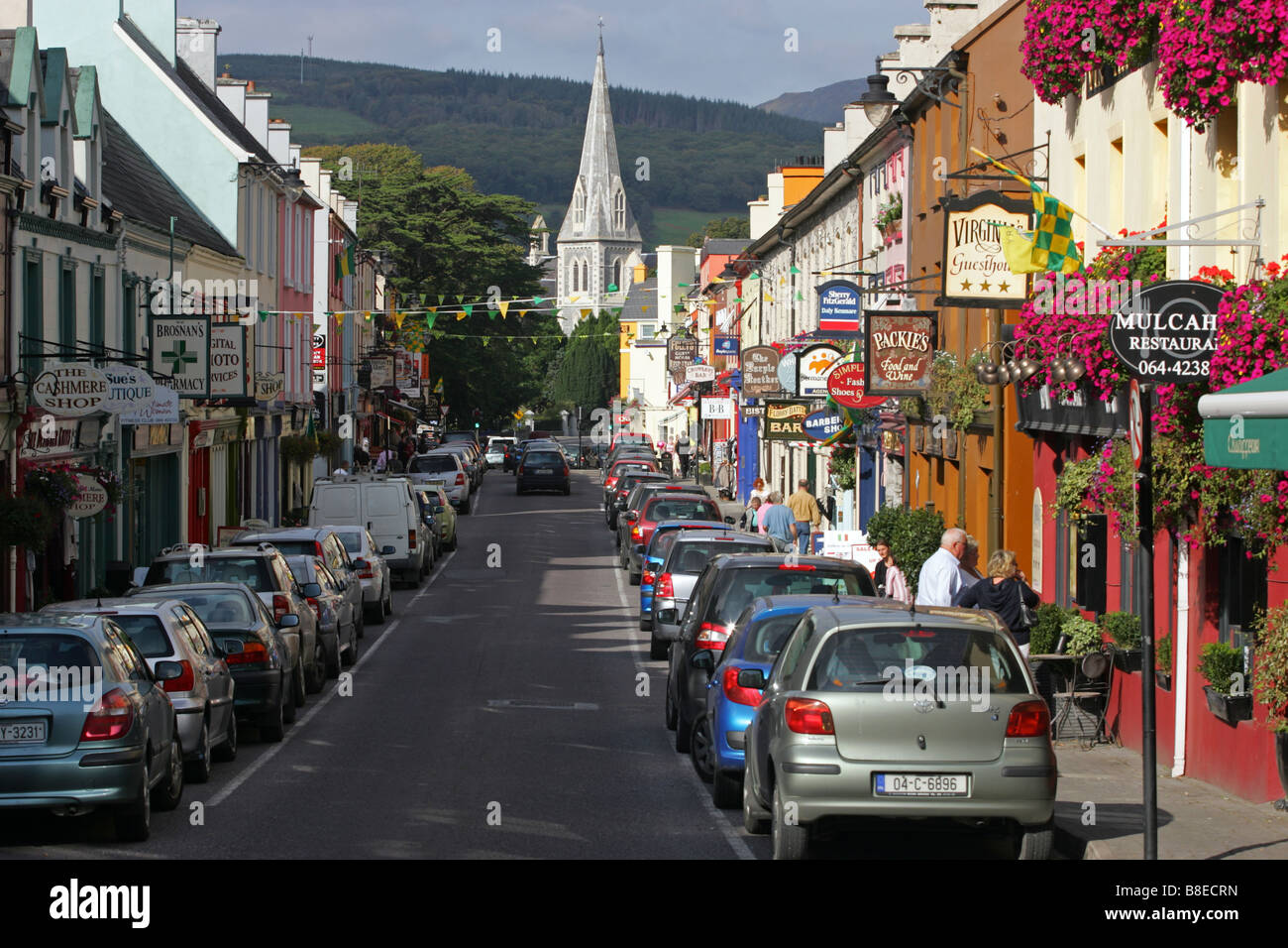 Irlande Kerry Kenmare Henry Street scene Banque D'Images