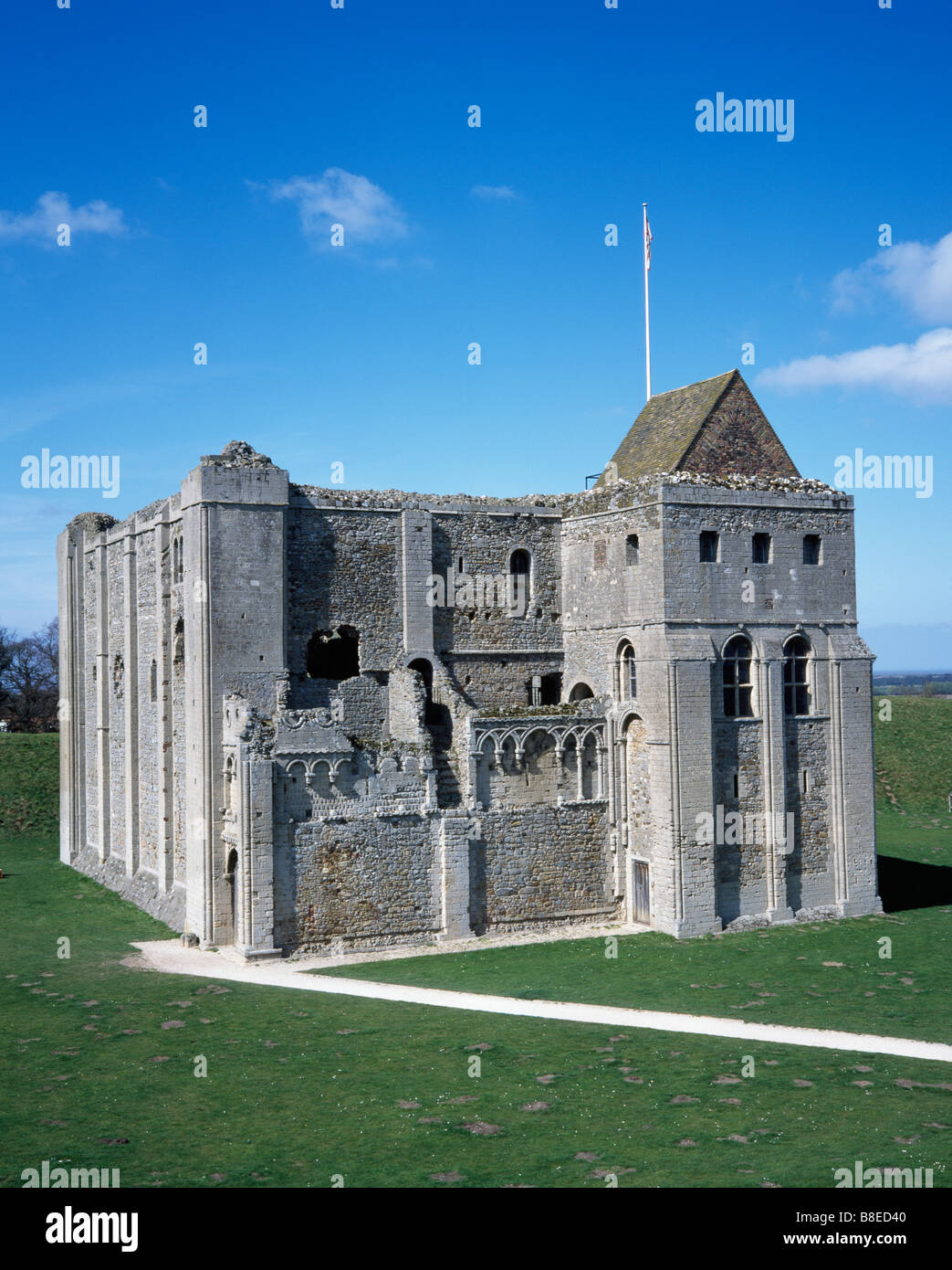 Château Norman Castle Rising Norfolk Banque D'Images