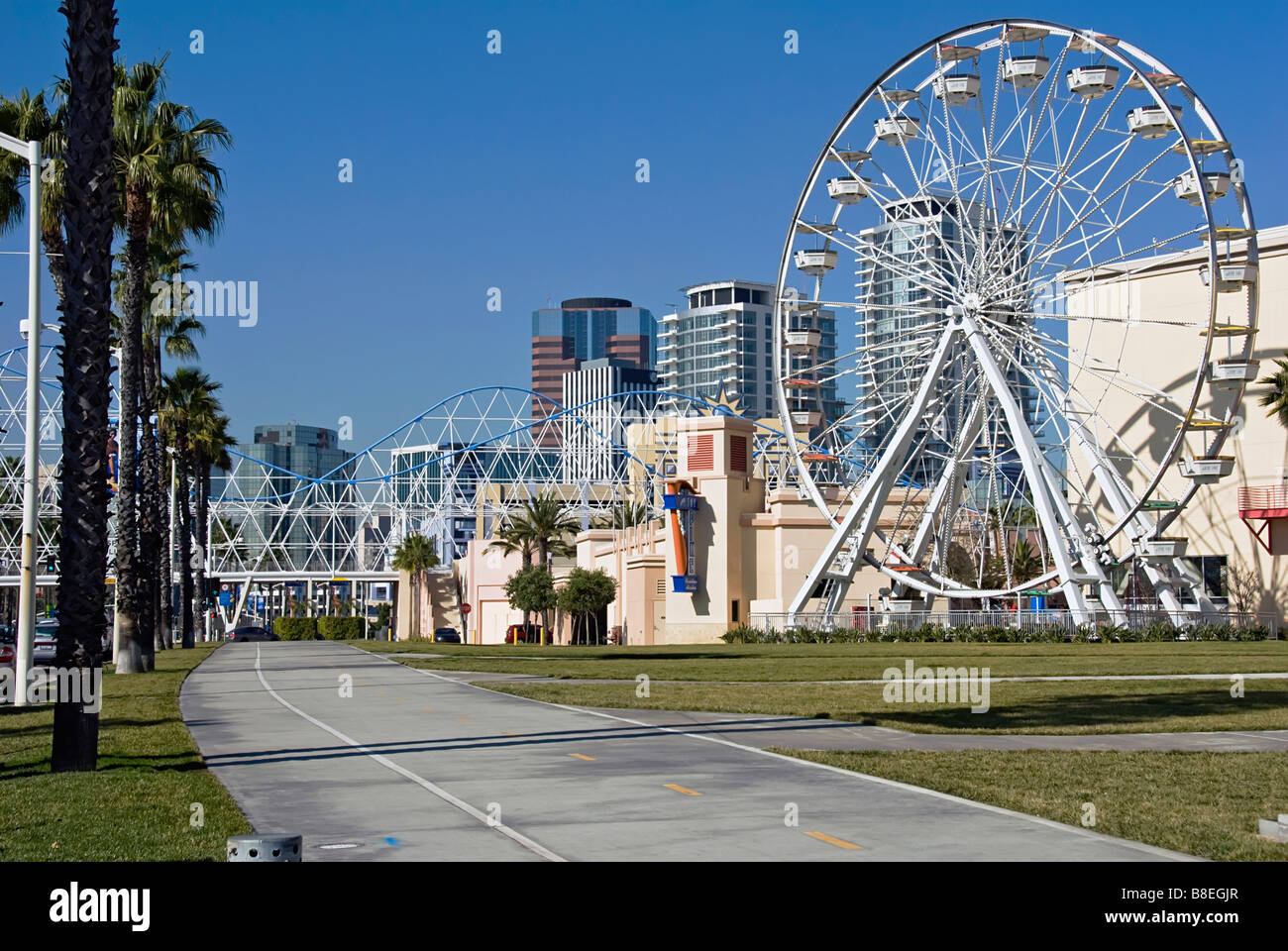 Grande Roue au brochet à Long Beach CA. USA Banque D'Images