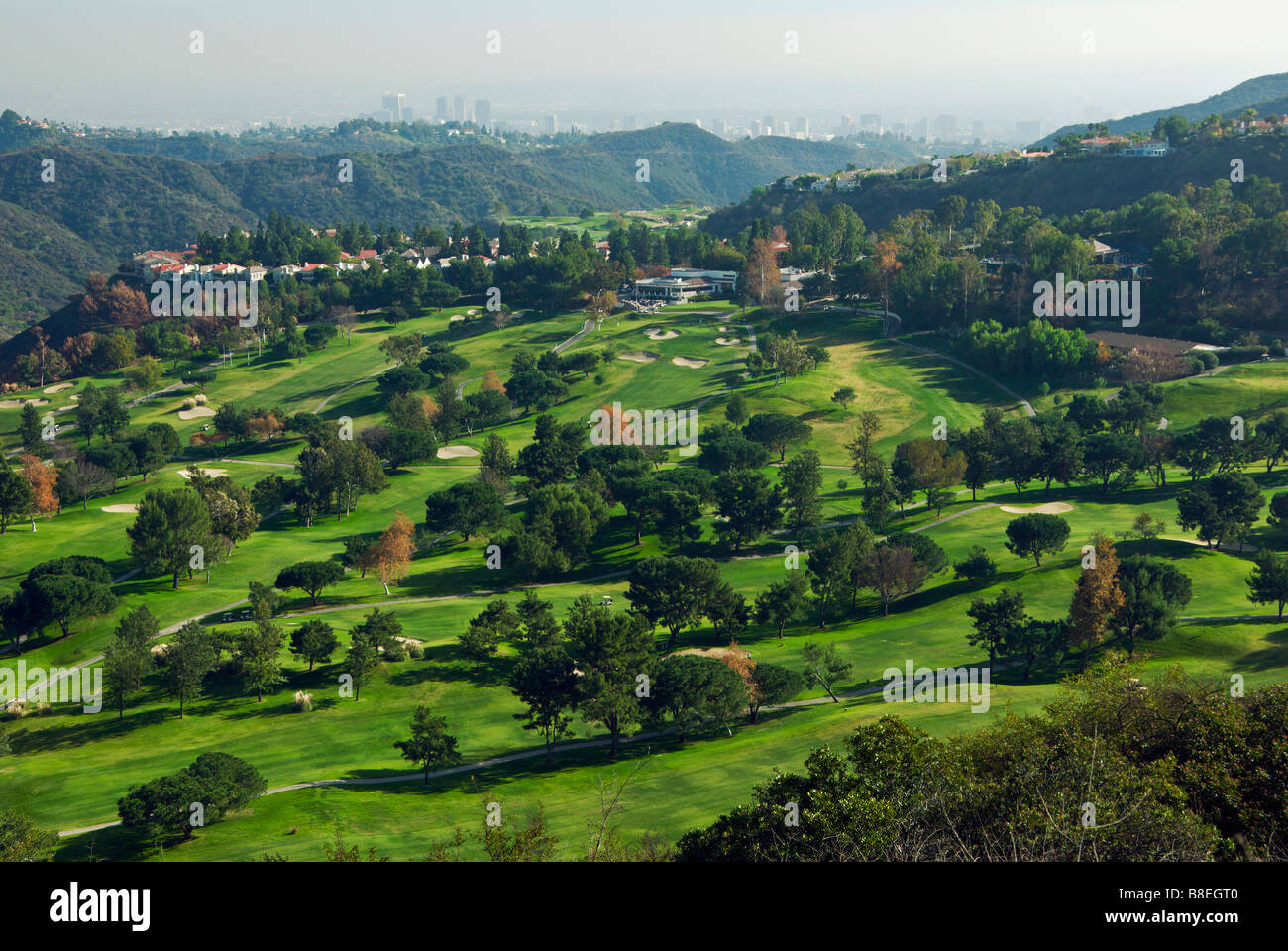 U S de golf, MountainGate ,Country Club, championnat, golf, cours, Los  Angeles, CA ,designer ,Ted Robinson, antenne Photo Stock - Alamy