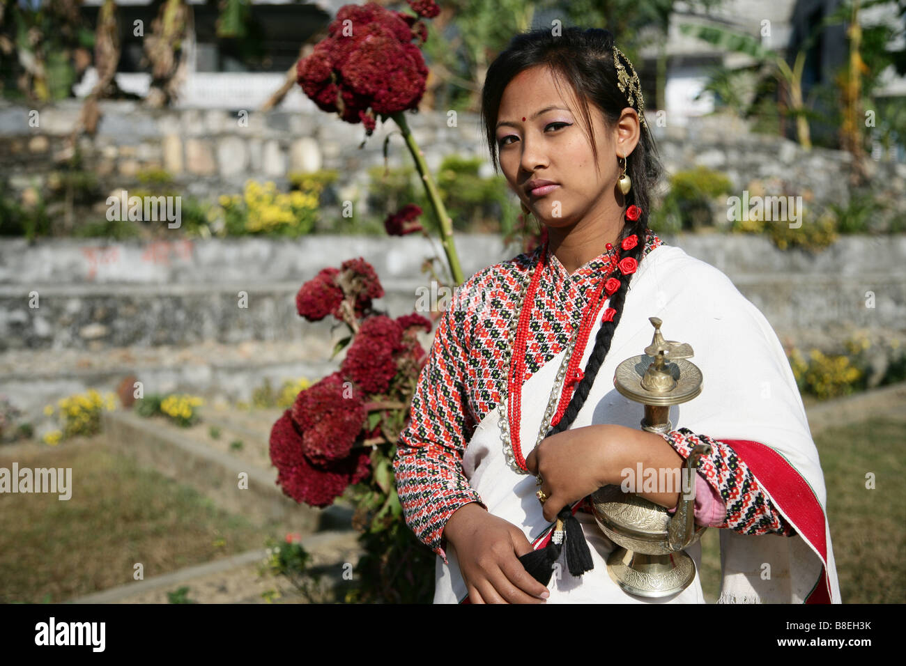 modèle de Newari Banque D'Images