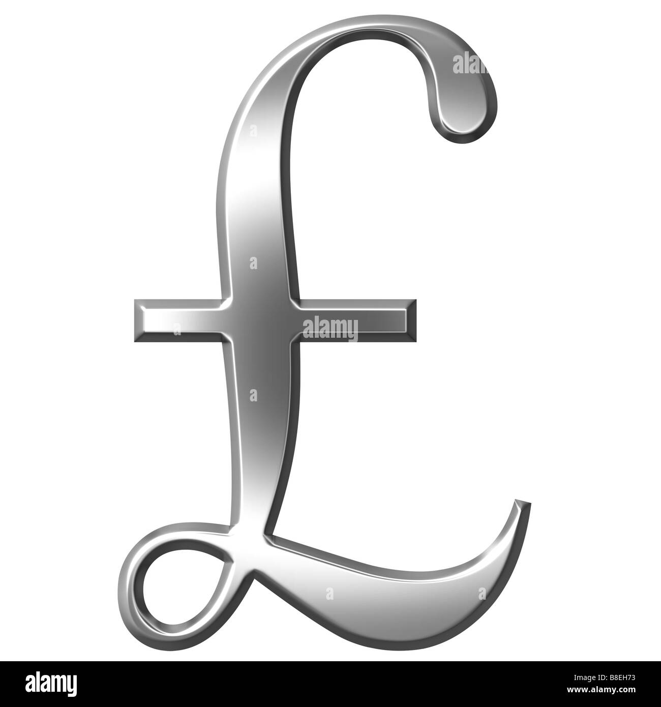 Argent 3d symbole dièse Banque D'Images