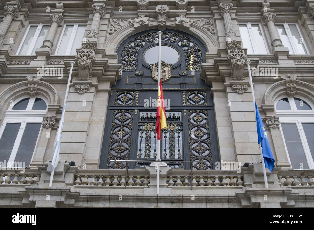 Hôtel de ville de La Coruna Banque D'Images