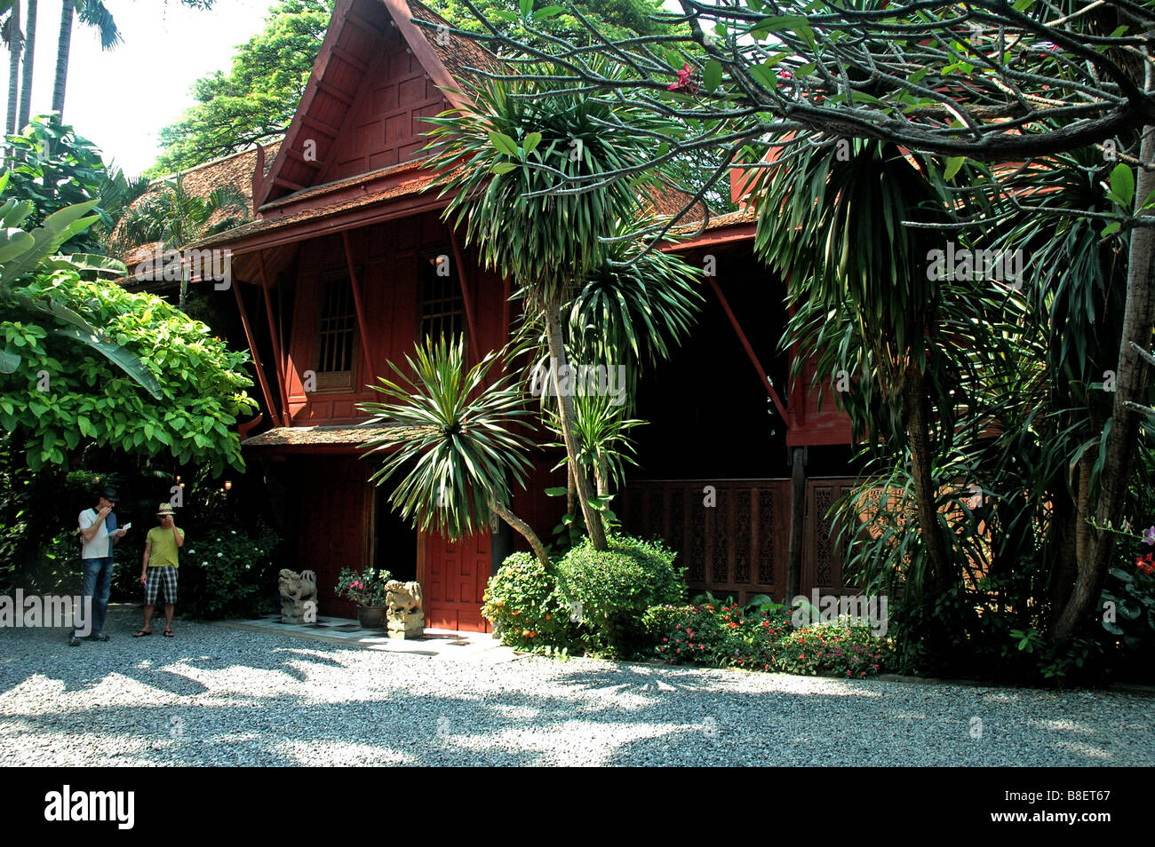 L'une des six maisons traditionnelles dans le J Thompson Museum Bangkok Thaïlande Banque D'Images