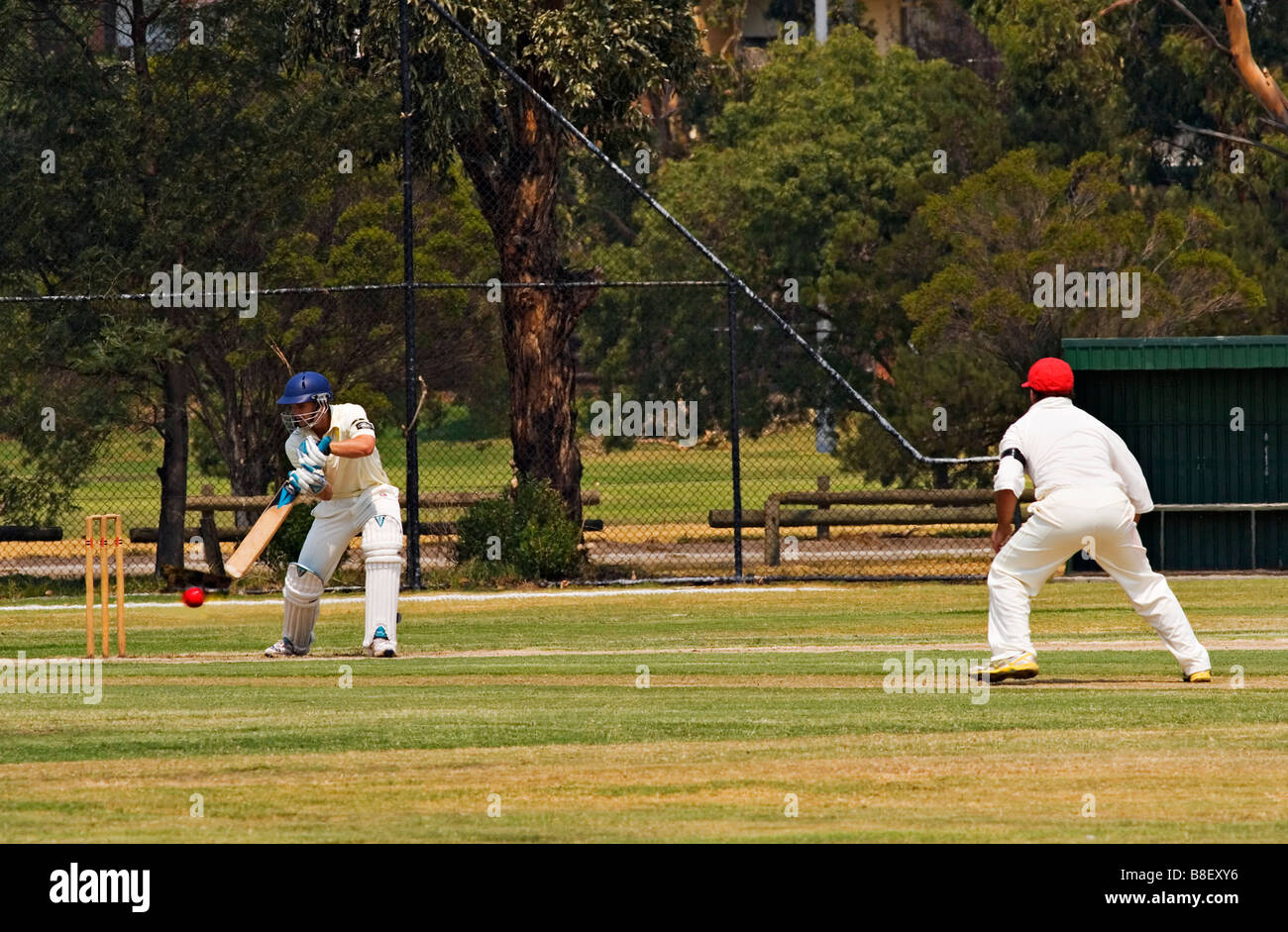 Cricket Amateur Sport Australie / Victoria à Melbourne en Australie. Banque D'Images