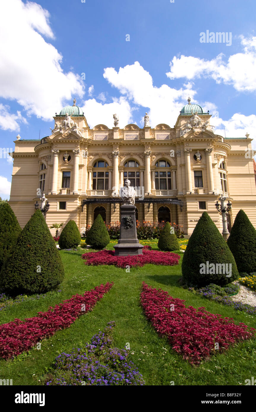 Pologne Cracovie Slowacki Theater Banque D'Images